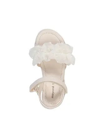 MAYORAL | Sandales pour enfants
Marque: MAYORAL
Couleur: rose
Catégories: Mode, Enfants, Filles

Matériel: Similicuir
Motif: Uni
Détails: Volants
Hauteur du talon: Talon plat | creme